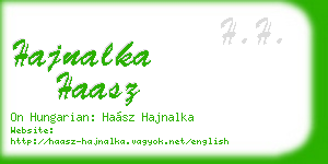 hajnalka haasz business card